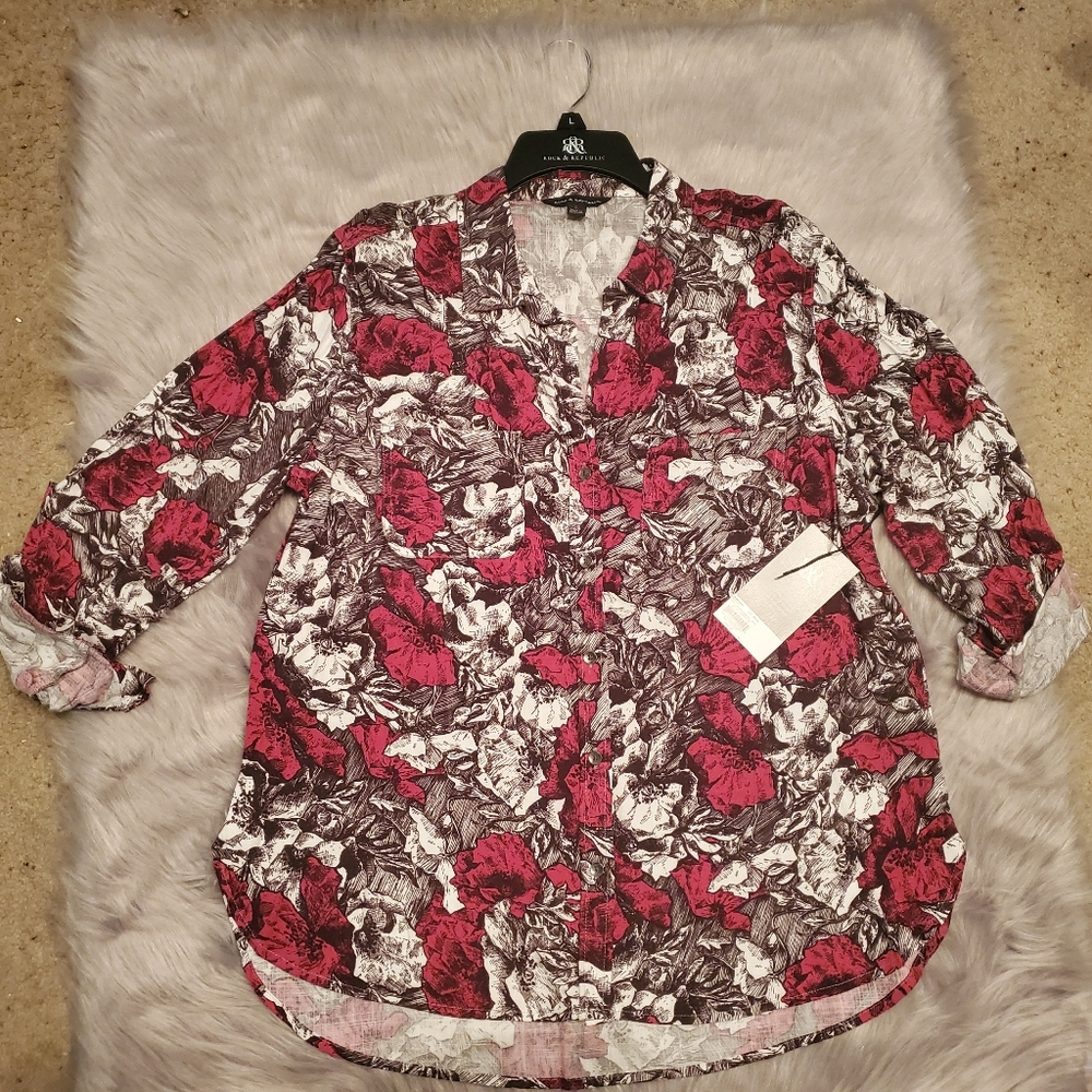 NEW ROCK & REPUBLIC BLOUSE - Picture 2 of 8